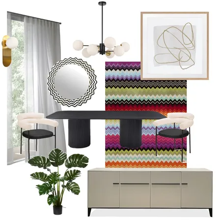 Dining Room- Missoni inspired Interior Design Mood Board by yasminemoussa on Style Sourcebook