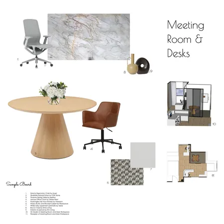Meeting Room & Desks Interior Design Mood Board by Spaces To Liv on Style Sourcebook