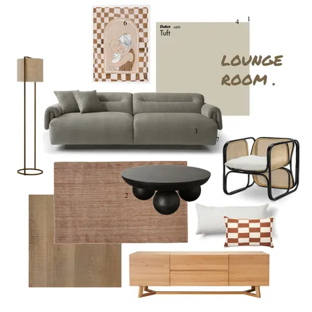 Lounge Room Interior Design Mood Board by Emki Interior Design on Style Sourcebook