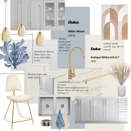 Hampton Style Home Interior Design Mood Board by Chelsea.yuexi on Style Sourcebook