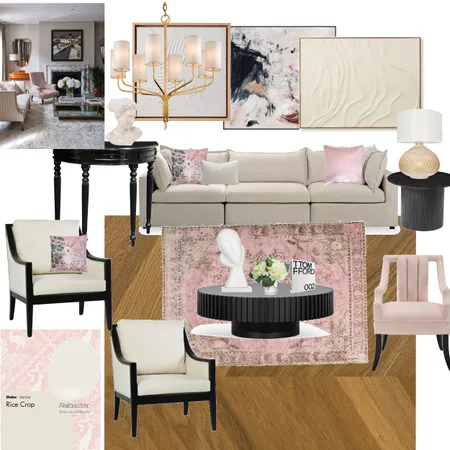 Timeless Traditional blush and cream Interior Design Mood Board by Shamean on Style Sourcebook