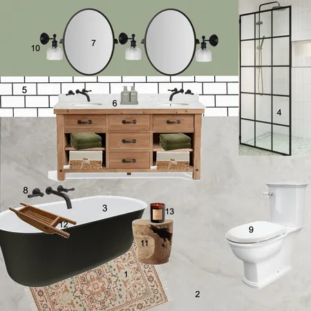 farmhouse bathroom Interior Design Mood Board by studio.twentyfour on Style Sourcebook