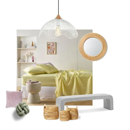 Bedroom yellow Interior Design Mood Board by Peach and Willow Design on Style Sourcebook