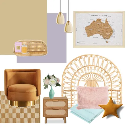 Bedroom Australiana Interior Design Mood Board by Peach and Willow Design on Style Sourcebook