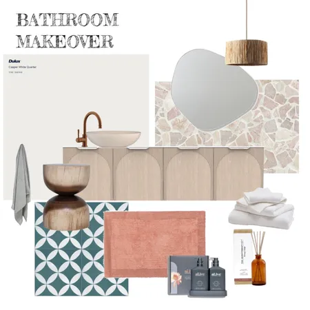 Bathroom Makeover Interior Design Mood Board by Emki Interior Design on Style Sourcebook