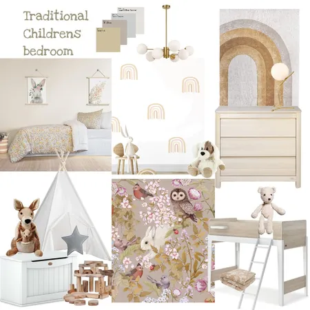 Traditional children's bedroom Interior Design Mood Board by colleenjthomas on Style Sourcebook