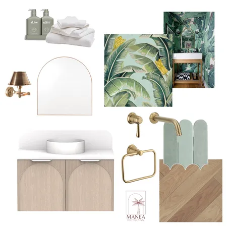 Nile Powder Room Interior Design Mood Board by Manea Interiors on Style Sourcebook