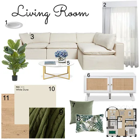 Module 9 - Living room Interior Design Mood Board by Sophie Lancaster on Style Sourcebook