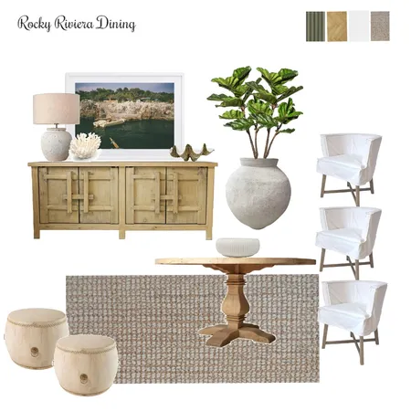 Rocky Riviera Dining Interior Design Mood Board by St. Barts Interiors on Style Sourcebook