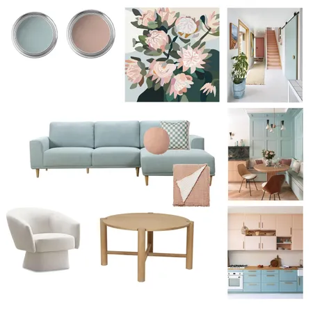 Blush and Duckegg Interior Design Mood Board by tiamh on Style Sourcebook