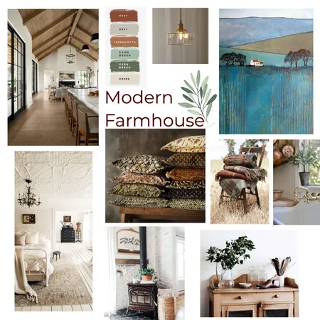 Modern Farmhouse Interior Design Mood Board by Gemma on Style Sourcebook
