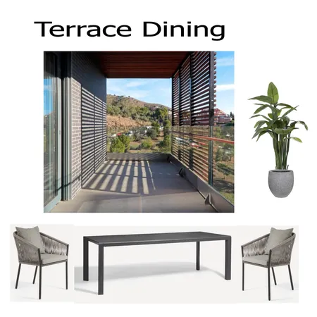 Finestrelles terrace DINING proposal 1 Interior Design Mood Board by LejlaThome on Style Sourcebook