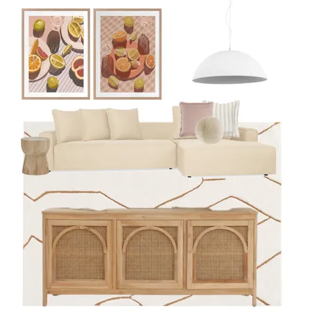 Coastal Boho Living Room Interior Design Mood Board by jess.crane1 on Style Sourcebook