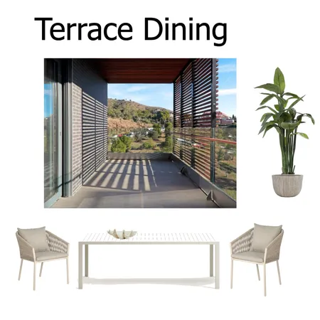 Finestrelles terrace DINING proposal 2 Interior Design Mood Board by LejlaThome on Style Sourcebook