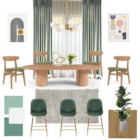Dining Room Interior Design Mood Board by Thana on Style Sourcebook