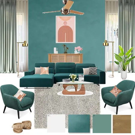 Living Room Interior Design Mood Board by Thana on Style Sourcebook