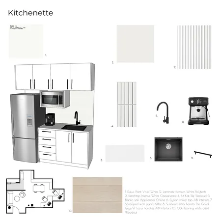 Kitchenette Interior Design Mood Board by Ngribble on Style Sourcebook