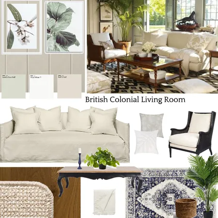 British Colonial Interior Interior Design Mood Board by husbandwifehall@gmail.com on Style Sourcebook