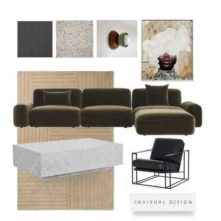 Textured Living Interior Design Mood Board by E N V I S U A L      D E S I G N on Style Sourcebook