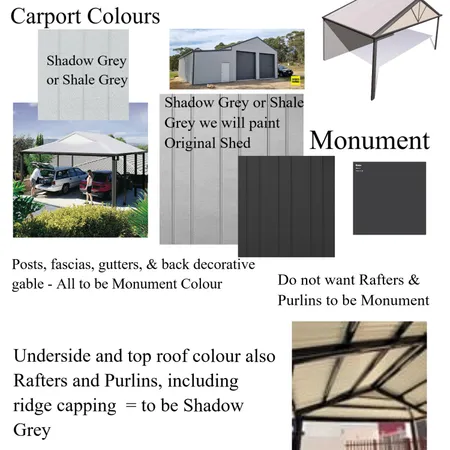 Bishop Street New Carport Colour changes 7/06/23 Interior Design Mood Board by Debbie O'Hara on Style Sourcebook