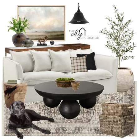 Farmhouse Living Interior Design Mood Board by Thediydecorator on Style Sourcebook
