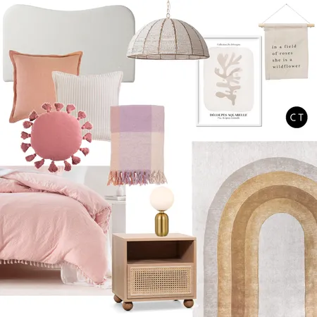 Tween Girl's Bedroom Interior Design Mood Board by Carly Thorsen Interior Design on Style Sourcebook