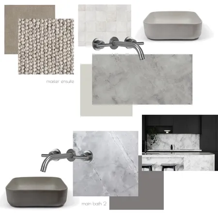 Initial Interiors - Level One bath 2 + ensuite Interior Design Mood Board by Rachel L. Gibbs on Style Sourcebook