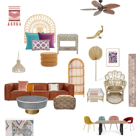 Bohemian Moodboard Interior Design Mood Board by iheartrenovations on Style Sourcebook