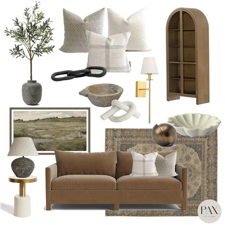 Transitional Warm Vintage Living Interior Design Mood Board by PAX Interior Design on Style Sourcebook