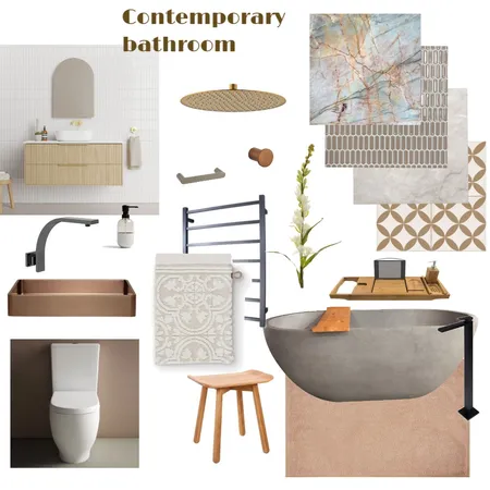 Contemporary bathroom Interior Design Mood Board by colleenjthomas on Style Sourcebook