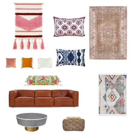 Bohemian lounge Interior Design Mood Board by iheartrenovations on Style Sourcebook