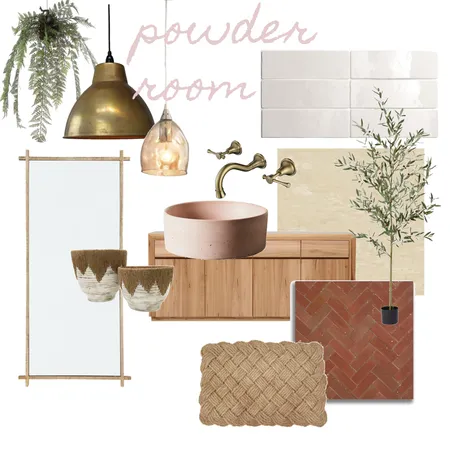 Natural material powder Interior Design Mood Board by castironfrisbee on Style Sourcebook