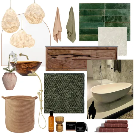 Master bathroom Interior Design Mood Board by castironfrisbee on Style Sourcebook