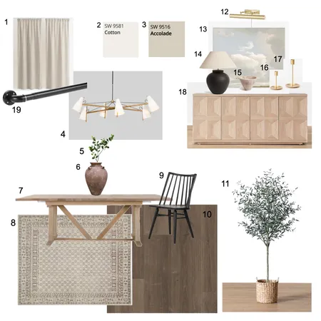 Module 9 - Dining Interior Design Mood Board by Salma Elmasry on Style Sourcebook