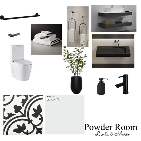 Powder Room Interior Design Mood Board by jessrhicard on Style Sourcebook