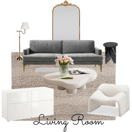 Modern glam living room Interior Design Mood Board by The Design Atelier on Style Sourcebook