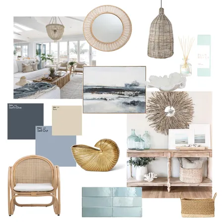ocean beach style Interior Design Mood Board by Scarlett Sommerville on Style Sourcebook