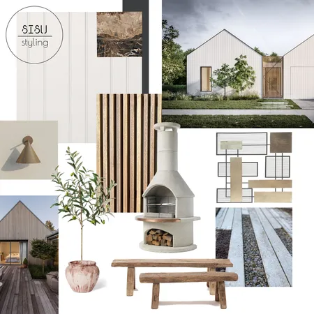 Japandi Exterior Interior Design Mood Board by Sisu Styling on Style Sourcebook