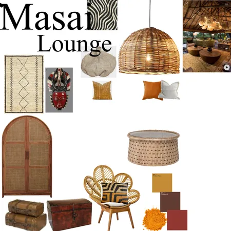 Masai Lounge Interior Design Mood Board by MaïCamara on Style Sourcebook