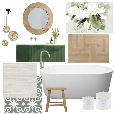 Zen Luxe Bath Interior Design Mood Board by LSG Designs on Style Sourcebook
