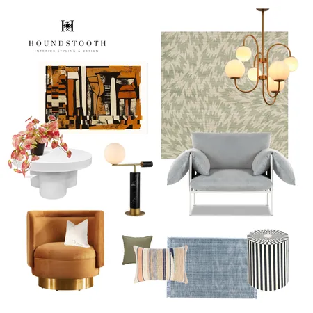 Houndstooth Interior Design Mood Board by Holly Interiors on Style Sourcebook