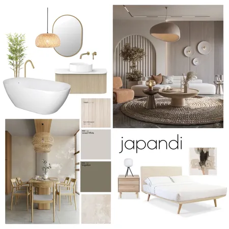 japandi Interior Design Mood Board by kamilaswiderskax on Style Sourcebook