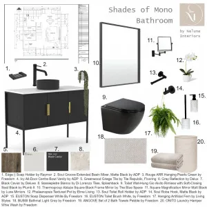 Bathroom Sampleboard Interior Design Mood Board by Natalie on Style Sourcebook
