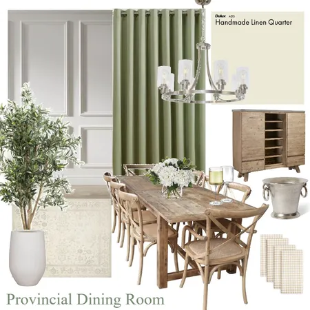 Provincial Dining Room Interior Design Mood Board by ashley.ferguson5 on Style Sourcebook