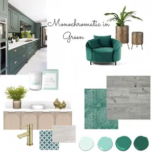 Green Monochromatic Board 20-6-23 Interior Design Mood Board by JudyK on Style Sourcebook