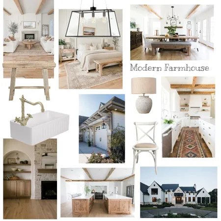 Modern Farmhouse Interior Design Mood Board by Andrew Bowen on Style Sourcebook