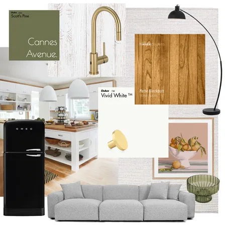 Cannes Avenue - Brushed Brass Interior Design Mood Board by anna@abi-international.com.au on Style Sourcebook