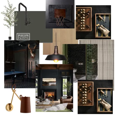 Thurlow man cave Interior Design Mood Board by Olivewood Interiors on Style Sourcebook