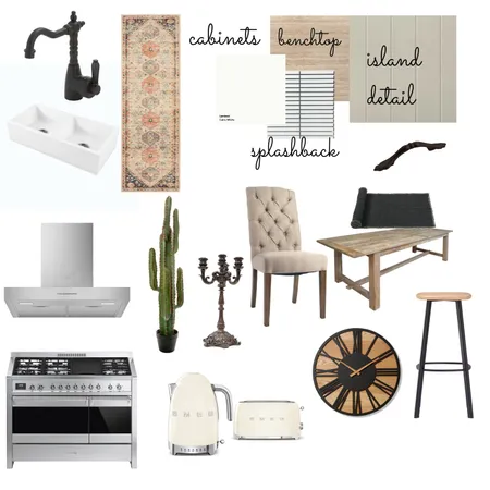 Kitchen dark tones Interior Design Mood Board by Tambamzz on Style Sourcebook