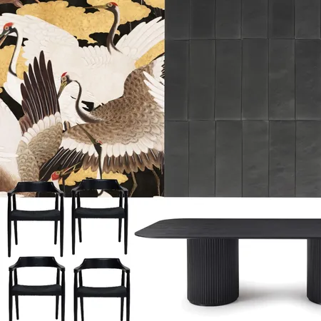 black dining Interior Design Mood Board by ameliarogers on Style Sourcebook